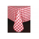 Winco TBCS-52R Red Square Checkered Table Cloth 52" x 52" width=