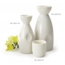 GET Enterprises NC-4003-W White Porcelain Sake Bottle, 9 oz. (1 Dozen) width=