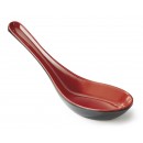 GET Enterprises 6026-RB Red / Black Fuji Soup Spoon (5 Dozen) width=