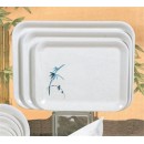 Thunder Group 0901BB Blue Bamboo Small Oblong Tray 13-1/8" x 10-1/4" (1 Dozen) width=