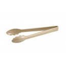 Winco PUT-12B Polycarbonate Utility Tong, Beige 12" width=