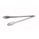 Winco UT-16LT Coiled Spring Medium Weight Stainless Steel Utility Tong, 16" width=