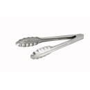 Winco UT-9HT Coiled Spring Extra Heavyweight Stainless Steel Utility Tong 9" width=