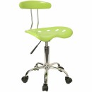 Flash Furniture Vibrant Apple Green and Chrome Computer Task Chair with Tractor Seat [LF-214-APPLEGREEN-GG] width=