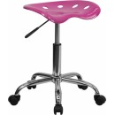 Flash Furniture Vibrant Candy Heart Tractor Seat and Chrome Stool [LF-214A-CANDYHEART-GG] width=