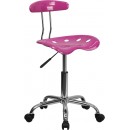 Flash Furniture Vibrant Candy Heart and Chrome Computer Task Chair with Tractor Seat [LF-214-CANDYHEART-GG] width=