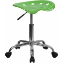 Flash Furniture Vibrant Spicy Lime Tractor Seat and Chrome Stool [LF-214A-SPICYLIME-GG] width=