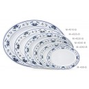 GET Enterprises M-4020-B Water Lily Melamine Oval Platter, 14"x 10"(1 Dozen) width=