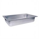 Winco C-WPF Full Size Stainless Steel Water Pan, 4'' Deep width=