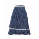 Winco MOP-24 Blue Yarn Looped End Wet Mop Head, 24 oz.  width=