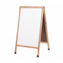 Aarco-A-5-A-Frame-Sidewalk-Board-with-White-Melamine-Markerboard-and-Oak-Frame-42-quot-x24-quot-