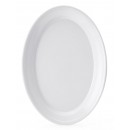GET Enterprises OP-912-W White SuperMel Oval Platter, 12"x 8-1/2"(2 Dozen) width=