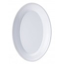 GET Enterprises OP-911-W White SuperMel Oval Platter, 9-1/4"x 6 1/4"(2 Dozen) width=