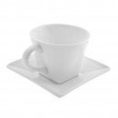 10 Strawberry Street WTR-FLRSQCUP Whittier Flared Cup and Saucer 8 oz. - Case of 12 width=