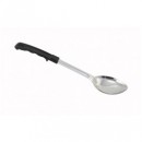 Winco BHOP-15 Solid Basting Spoon with Stop Hook, 15" width=