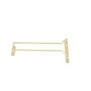 Winco GH-10 Brass Plated Wire Glass Hanger, 10'' width=