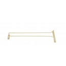 Winco GH-16 Brass Plated Wire Glass Hanger, 16'' width=