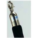 Aarco TR-5 Form-A-Line Black Rope 6' with Chrome Hardware width=
