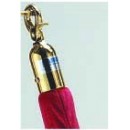 Aarco TR-12 Form-A-Line Red Rope 8' with Brass Hardware width=